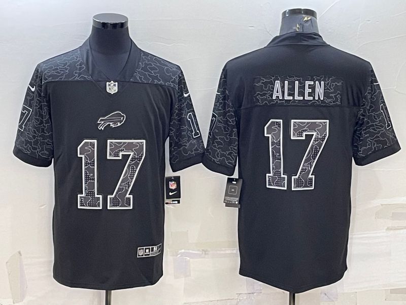 Men Buffalo Bills #17 Allen Black Reflector 2022 Nike Limited NFL Jersey->buffalo bills->NFL Jersey